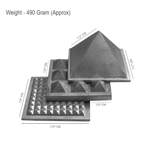 Image of Metal Vastu Lead 3 Layer Pyramid | Lead Vastu Remedy | 3-Inch | Pyramid for Positive Energy, Health & Wealth | Vastu Dosh Remedies for Home & Office | Pack of 1