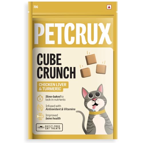 Image of Petcrux Chicken Liver Bits with Turmeric Cat Treats, 70g
