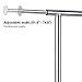 Yaheetech Commercial Clothing Garment Racks on Wheels, Grade Single Rod Adjustable Height Clothes Rack on Wheels for Hanging Clothes, Heavy Duty Upright Clothes Rack with Wheels, Silver