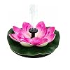 Solar Outdoor Lotus Fountain, voor vijver tuinfontein, buitenlandschap Drijvende fontein 6.3″x6.3″ x3.5″ Accessoires voor fonteinfonteinen in de tuin (Color : Red)