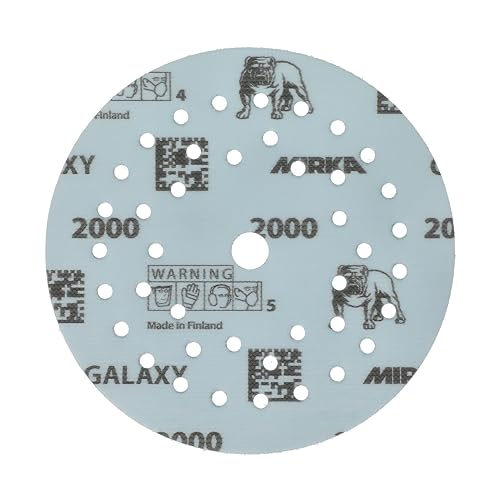 Mirka Galaxy epoxy sandpaper 125mm Hook & Loop grit 2000 for sanding epoxy resin wood, epoxy, rivertable / 50 pcs sanding discs - Image 2