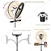 Selvim Anillo de Luz 10'' LED Trípode, Aro de luz 2,1m Regulable,...