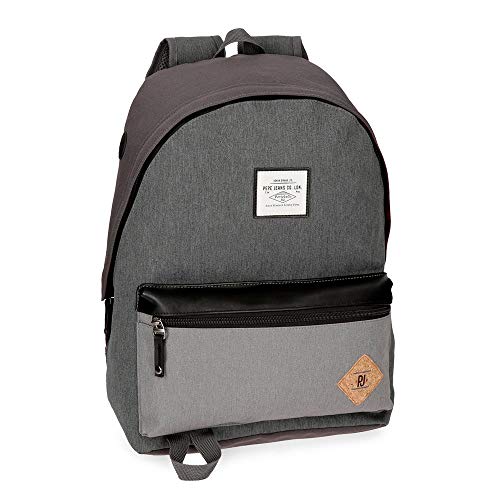 Pepe Jeans Roy Mochila Gris 31x42x17 5 cms Poliéster 22.79L