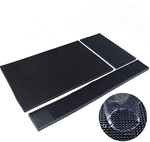 Non-Slip Bar Service Spill Mat Bar Table Mat Restaurant Kitchen Counter Bar Pad 3 Packs