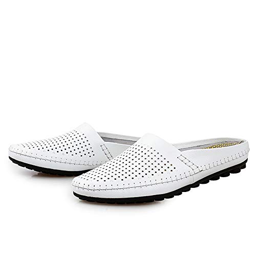 Men's Slide Sandals Slip On Hollow Half Pure Colors Breathable Waterproof Outdoor Slipper Shoes3