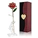 Produktbild PREUP 24k Gold Rose Handgefertigt Konservierte mit Geschenkbox für Frau Freundin/Geburtstag/Hochzeitstag/Jahrestag Künstliche Rose