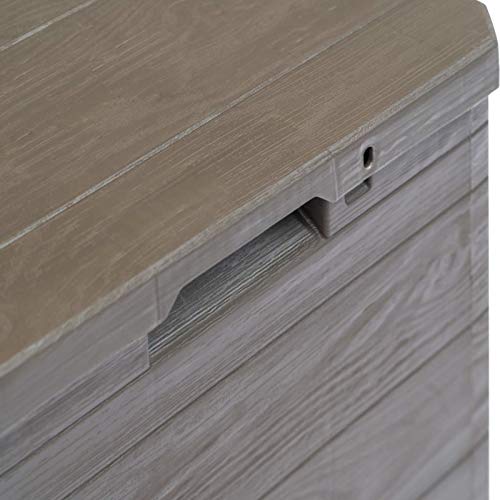 Kavolet Auflagenbox 90 L, Aufbewahrungsbox, Kissenbox, Garten-Aufbewahrungsbox Deckel Abschliessbar Gartentruhe… – Bild 8