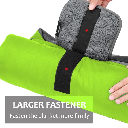 Image of Tirrinia Large Waterproof Outdoor Blanket, Soft Warm Windproof Stadium Blanket with Sherpa Fleece and Foldable for Outdoor Sport, Baseball, Football, Beach, Concerts, Car