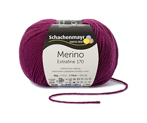 Schachenmayr Merino Extrafine 170, 50G Burgund Fils À Tricoter Cover