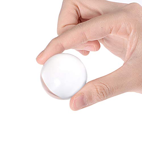 Uxcell Clear Acrylic Contact Juggling Ball - 40Mm(1 9/16 Inch), 5 Pcs #TOP2