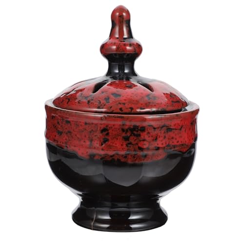 Gadpiparty Antique Style Ceramic Aroma Burner Incense Stove for Home Desktop Decor Compact Lightweight Censer Adornment for Aromatherapy for Study Bedroom Yoga and Sauna