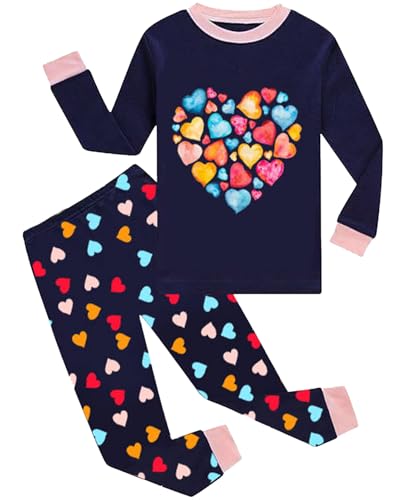 Dolphin&Fish Girls Cotton Pajamas Toddler 2-Piece Set