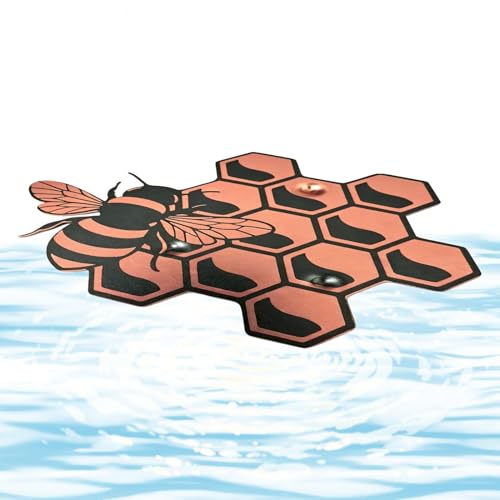 Generisch Copper Bird Bath Disk, Water Cleaner Plate, Purification Maintenance Tool with Coating, Outdoor Algae Control Accessory, All Season, Patio Yard Garden Bowl Fountain Outdoor Use