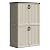 Patiowell 50 cu.ft Plastic Outdoor Storage Shed, Lockable Waterproof Resin Storage Cabinet Vertical Storage Shed for Garden Tools, Garbage Cans, Pool Supplies, Beige