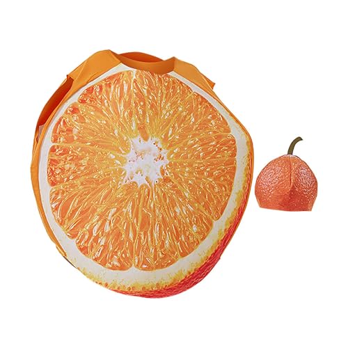 demaxiyad Disfraz De Fruta Para Adulto | Traje Naranja De Cosplay Y Fiesta | Fácil De Usar Para Halloween Y Fiestas Familiares