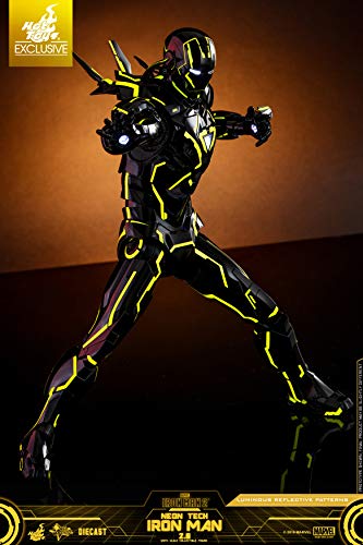 Movie Masterpiece DIECAST Iron Man 2 1/6 Scale Figure Iron Man Mark 6 Neon Tech Yellow Edition