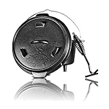 Grillschweine Dutch Oven 4.5QT (4,2 L mit Füße) - BBQ Schmorofen - Gusseisen Feuertopf