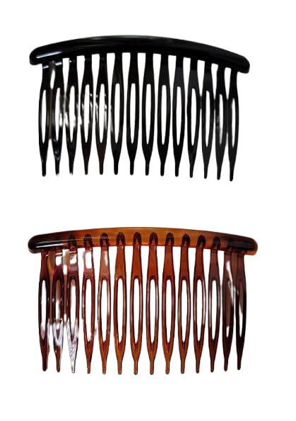 Image of ASPIRE-T Side Comb Side Hairpins Hair Clips Jooda Pins Bridal Hair Comb Clips French for Hair Acrylic Plastic Hair Accessories For Women And Girls (Half Comb 01)