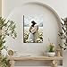 Jesus Hugging Girl Canvas Wall Art Jesus and Woman Wall Decor Pictures Modern Christian Healing Embrace Mormon Prints Posters for Hallway Bathroom Dining Living Room Kitchen Wall Bedroom Decoration (canvas, 12x16in)
