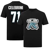 13 Macklin CELEBRINI Shirt Tshirt T-Shirt Black Hockey 100% Cotton Shirt Jersey for Mens/Womens/Kids