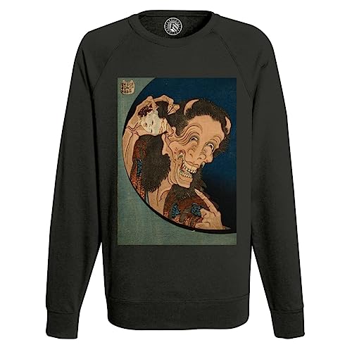Sweatshirt Homme Hokusai vêtement japonais peinture démon pour look original