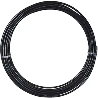 Visiaro Black Soft PVC Coated Copper Pipe/Tube Pancake Coil, Outer Diameter - 1/2 inch, Wall Thickness - 16(L) guage and 0.5mm PVC coating, Pack of 1 pcs