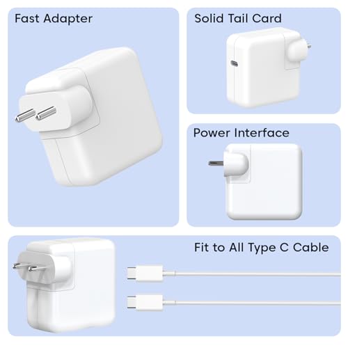 Image of 30W USB-C Power Adapter Compatible with Apple MacBook Air, iPad Pro, iPhone 15 /14 /13 & All USB-C Devices | Fast Charging Wall Adapter | Compact & Portable | White