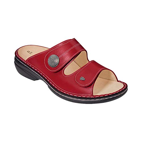 Finn Comfort Sansibar, Damen Pantoletten, Rot (Red), 39 EU