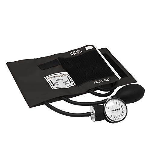 image for Dixie EMS Blood Pressure and Sprague Stethoscope Kit - Black, 1 Count 