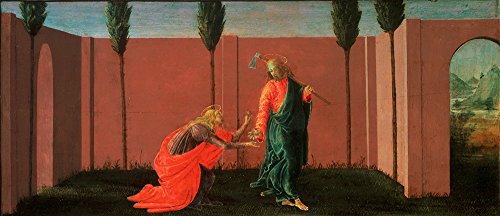 Tableau Sandro Botticelli Florence et Rome grand format avec cadre noir