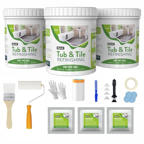 105 oz White Tub and Tile Paint with Full Tools,