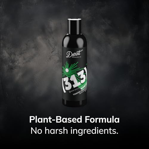 Detroit Grooming Co. Beard Wash - Men's Beard Shampoo - Deeply Cleanses & Refreshes Beards - Aloe Vera with Essential Oils - Beard & Mustache Cleanser - Toasted Vanilla & Amber Scent - 313-8oz - Image 3