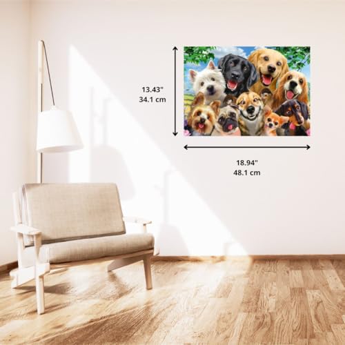 Schmidt Spiele 58390 Hunde Selfie, 500 Teile Puzzle