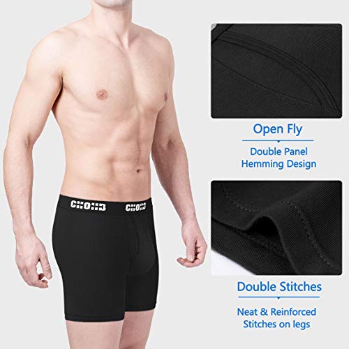 Image of Men's Underwear Micro Modal 3 Pack Boxer Briefs Men Fly