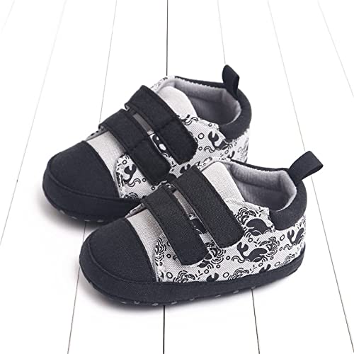 sfdgfhyf Baby Outdoor Sneakers Spring and Summer Children Infant Toddler Boys and Girls Sports Shoes Flat (Black, 5 Infant)3
