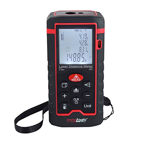Laser Distance Meter ennoLogic eD560L - Laser Tape Measure with Area, Volume,
