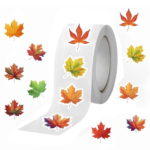 Pegatinas de sobres de hoja de arce, pegatinas de hojas de otoño, añade un toque de hada otoñal a tus proyectos con estas pegatinas adaptadas a los amantes de la creatividad.