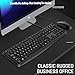Wired Computer Keyboard, Plug Play USB, Large Number Pad, LED Indicators，Ergonomic, Foldable Stands,Anti-Wear Letters Full Size Keyboard,for Windows Mac PC Laptop-Black