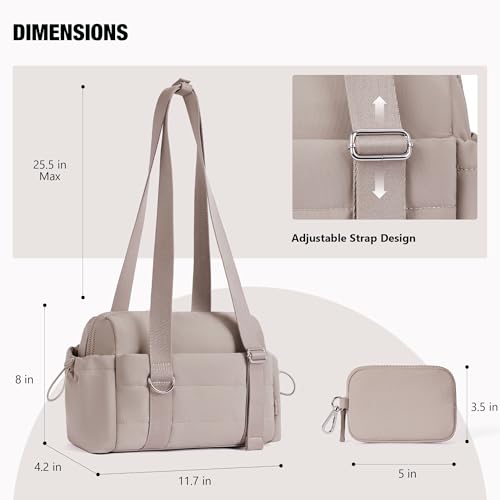 Image of ROULENS Small Gym Bag for Women 2 Set Mini Gym Duffle Bag with Wet Compartment and Coin Wallet, Gym Tote Bag for Workout /Sport /Travel