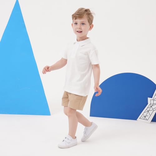 Image of Volunboy Baby Boy Summer Clothes Short Sleeve Polo Shirts Shorts Set Pique Beach Outfits