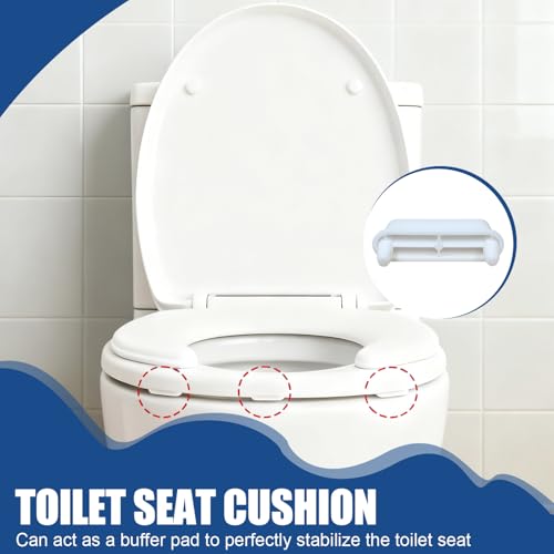 12 Stück WC Sitz Puffer, Gummipuffer Ersatzteile, WC Deckel Puffer Stopper für Klodeckel Holz, WC Schallschutz Buffer, langlebige WC Sitz Stop