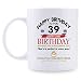 Produktbild 39. Geburtstagsgeschenke für Frauen - 1981 Geburtstagsgeschenke für Frauen, 39 Jahre alte Geburtstagsgeschenke Kaffeetasse für Mutter, Frau, Freund, Schwester, Sie, Kollegin, Mitarbeiterin - Party Ble