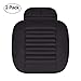 Produktbild HCMAX Vier Jahreszeiten Atmungsaktiv Car Interior Sitzkissen Abdeckung Pad Matte PU-Leder Bambus-Kohle - 2 Packung Vordersitzbezug