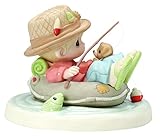 Precious Moments, Good Things Come To Those Who Wait Bisque Porcelain Figurine, 154053, Multicolor
