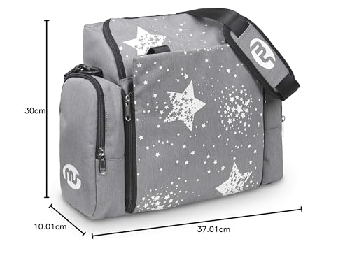 MS BabyWorld - Booster Bag Stars | Elevador de Viaje Portátil 2 en 1 con Arnés de 5 Puntos | Mochila Convertible en Bandolera | Bolsillo Térmico, Dispensador de Pañuelos y Espacio para Utensilios - imagen 6