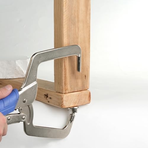 Image of DRAGONITE Pocket Hole Clamp, Quick Release 11 inch Right Angle Clamp Set, 90 Degree Corner Clamps For Woodworking And Pocket Hole Joinery, 2-Piece