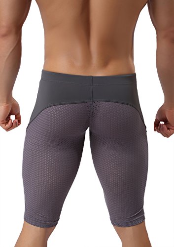 Men's Fashion Breathable Mesh Elastic Training Shorts Swim Trunks Beach Pants 22403