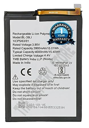 Image of THE BATTERY STORE Original BL- 39LI Battery for One Vision / A56 Battery with 1 Year Warranty ****(PPP73)