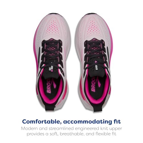Brooks Women’s Glycerin GTS 23 Supportive Running Shoe - White/Phantom/Cyber Pink - 6 Medium - image 4
