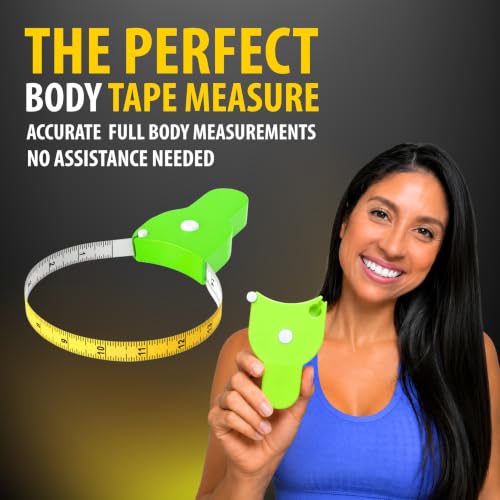 Image of Perfect Body Tape Measure - 80 Inch Automatic Telescopic Tape Measure - Retractable Measuring Tape for Body: Waist, Hip, Bust, Arms, and More (Green - 80 inch)